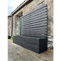 Buttercup Farm Norfolk Planter & Trellis- 2 Pack- Colour Choice- L90 x W40 x H120 cm