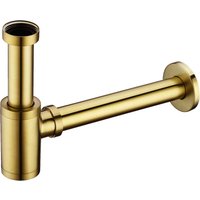 Brushed Brass Minimalist Round 320mm Bottle Trap