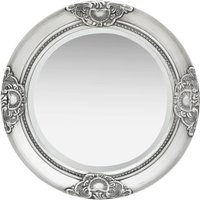 Berkfield Home Wall Mirror Baroque Style 50 cm Silver