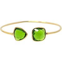 Harfi Women's 18ct Gold Vermeil Peridot Glow August Birthstone Bracelet