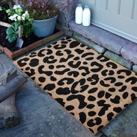 Artsy Mats Country Home Leopard Doormat in Beige | Size: 60 cm x 90 cm