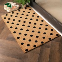 Artsy Mats Country Home Dots Doormat in Beige | Size: 60 cm x 90 cm