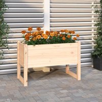 Berkfield Home Planter 78x40x52 cm Solid Wood Pine in Brown | Size: 78 x 40 x 52 cm