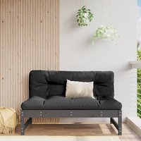 Berkfield Home Middle Sofa Grey 120x80 cm Solid Wood Pine