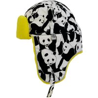 Little Hotdog Watson Arctic Cub Panda Pop Yellow Trapper Hat | Size: 12-18 m