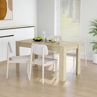 Berkfield Home Dining Table Sonoma Oak 140x74.5x76 cm Engineered Wood in Brown