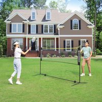 Multi Purpose Sports Net Adjustable Poles Large Portable Net