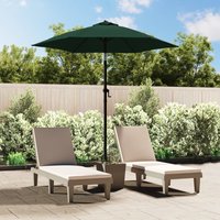 Berkfield Home Parasol Green 200x224 cm Aluminium
