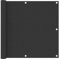 Berkfield Home Balcony Screen Anthracite 90x500 cm Oxford Fabric in Black