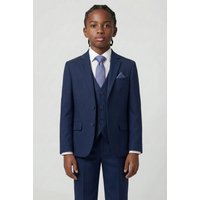 SIRRI Boy's 7 Piece Self-Patterned Formal Suit Set in Navy | Size: 1 Year