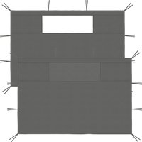 Berkfield Home Gazebo Sidewalls with Windows 2 pcs Anthracite in Black