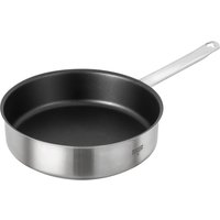 Kuhn Rikon Montreux Swiss Made Brushed Stainless Steel Non-Stick High-Walled Frying Pan, 28cm in Silver