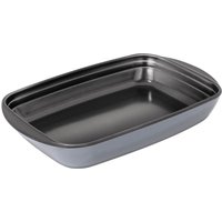 Kuhn Rikon Easy Glass Non-Stick 3.6L Oven Dish/Baking Dish, Large - 38 x 24 x 6.5cm in Grey | Size: 38 x 24 x 6.5 cm