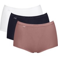Sloggi Women's Basic+ Maxi 3 Pack Briefs in Black | Size: 10