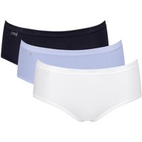 Sloggi Women's Basic+ Midi 3 Pack Briefs in Purple | Size: 20