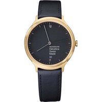 Mondaine MH1-L2221-LB Helvetica 38mm Quartz Watch in Black