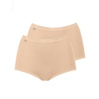 Sloggi Women's Basic+ Maxi 2 Pack Briefs in Nude | Size: 16