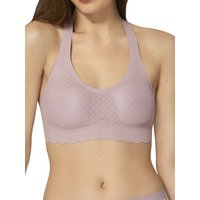 Sloggi Women's Zero Lace Feel Racerback Top in Purple | Size: 14