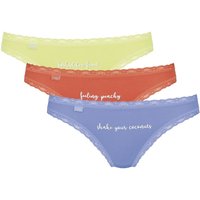 Sloggi Women's 24/7 Weekend Tanga Briefs in Yellow | Size: 10