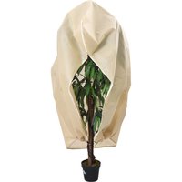 Berkfield Home Plant Fleece Covers with Zip 2 pcs 70 g/m² 1x1.55 m in Beige