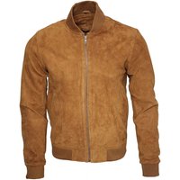Retro Goat Suede Varsity Bomber Jacket Athens