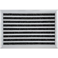 Nicoman Aluminium Barrier Dirt-Trapper Door Mat Ribbed Aluminum with Carpet 60cm x 40cm in Grey | Size: 40 cm x 60 cm