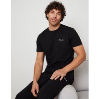 Threadbare Men's 'Elton' Cotton Blend Jersey Pyjama Set in Black | Size: XL