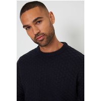 Oldcastle Textured Knit Crew Neck Jumper