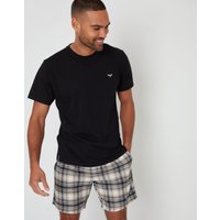 threadbare Men's Shortie Pyjama Set in Black | Size: Small