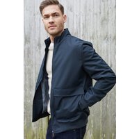 Patch Pocket Funnel Neck Harrington Style Jacket