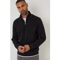 Mock T Shirt Quarter Zip Sweatshirt