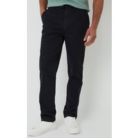 Threadbare Men's Cotton Elasticated Waist Chino Trousers in Black | Size: 32R