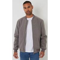 Brushed Bomber Jacket
