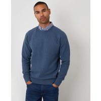 Mock Shirt Textured Knitted Jumper