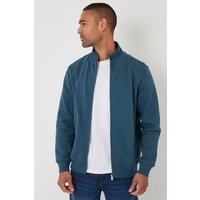 Funnel Neck Zip Through Sweatshirt