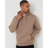threadbare Men's Cotton Rich Overhead Hoodie in Brown | Size: Large