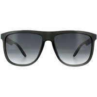 Rectangle Dark Grey Grey Gradient Sunglasses