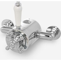Chrome Traditional Bathroom Shower Thermostatic Exposed Shower Valve