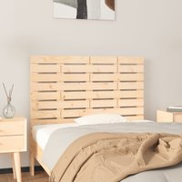 Berkfield Home Wall Headboard 96x3x63 cm Solid Wood Pine in Brown | Size: 96 x 3 x 63 cm