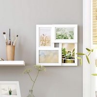 SONGMICS Multi Picture Wall Frame Set 4 Photo Display Gallery Collage in White