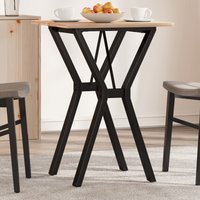 Berkfield Home Dining Table Legs Y-Frame 40x40x73 cm Steel in Black | Size: 40 x 40 x 73 cm