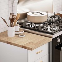 Berkfield Home Kitchen Worktop 40x63.5x2.7 cm Solid Wood Oak Rectangular in Brown