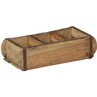 Berkfield Home Trays 4 pcs 30x14x9 cm Solid Wood Reclaimed in Brown | Size: 30 x 14 x 9 cm