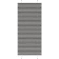 Berkfield Home Pleated Blind Anthracite 95x200 cm Fabric Width 94.4 cm Polyester in Black