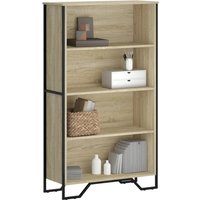 Berkfield Home Bookcase Sonoma Oak 80x31x137.5 cm Engineered Wood in Brown