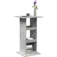 Berkfield Home Bar Table with Storage Concrete Grey 60x60x102 cm Engineered Wood | Size: 60 x 60 x 102 cm