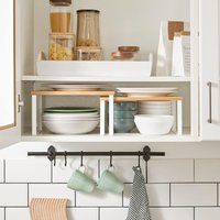 Expandable Cupboard Spice Rack Set 2 Kitchen Organisers