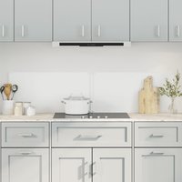 Berkfield Home Kitchen Backsplashes 2 pcs Transparent 80x50 cm Tempered Glass in Black