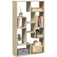 Berkfield Home Bookcase Sonoma Oak 72x20x120 cm Engineered Wood in Brown | Size: 72 x 20 x 120 cm