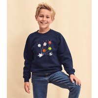 Sports Balls As Reindeer Christmas Jumper